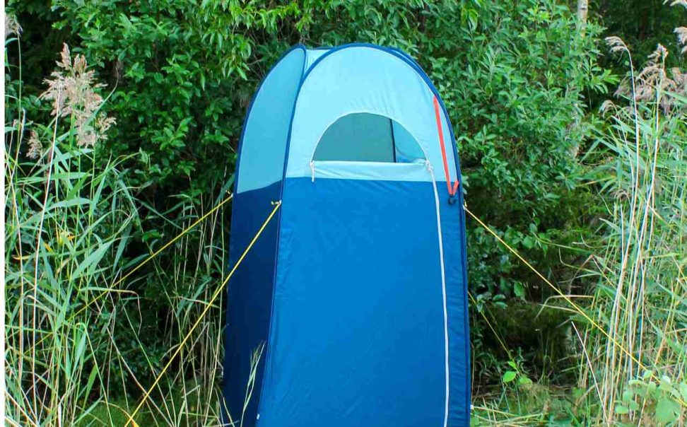Camping Duschzelt Duschtasche 40L Solardusche Privatsphäre Toilettenzelt Y4C6 